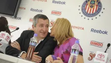 Jorge Vergara junto a Angélica Fuentes