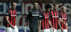 Jugadores de San Lorenzo después de un partido