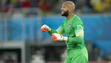 Tim Howard, durante juego de Estados Unidos