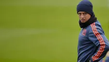 Chicharito, en entrenamiento con Bayer Leverkusen