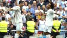 CR7 y Marcelo festejan un gol con el Real Madrid