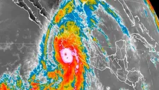 Foto de CONAGUA del Huracán Patricia
