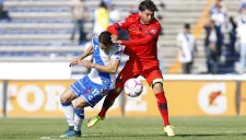 Carlos Adrián Morales durante el duelo contra Puebla