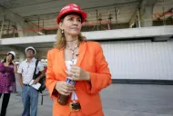 Angélica Fuentes durante un evento