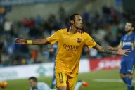 Neymar celebra su gol contra el Getafe