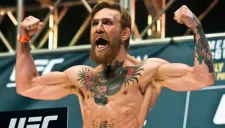 Connor McGregor, en un pesaje previo a una pelea de UFC