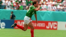 García celebra un gol en el Mundial de EU 1994