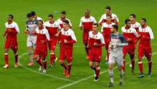 Jugadores del Sporting de Braga durante un entrenamiento