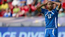 Futbolista de El Salvador durante la Copa Oro