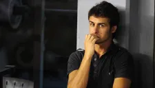 Pablo Aimar al término de un entrenamiento