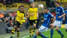 Aubameyang durante un partido con el Borussia Dortmund