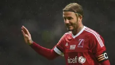 David Beckham en el partido de UNICEF