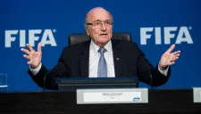 Blatter durante un congreso de la FIFA