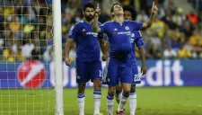 Oscar celebra su anotación contra el Maccabi