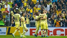 América celebra un gol en los Cuartos de Final