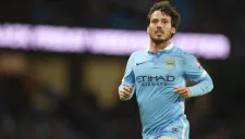 David Silva en partido del Manchester City