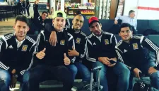 Gignac y miembros de Tigres previo a la Final