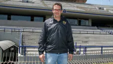 Antonio Sancho posa en el Olímpico Universitario