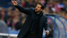 Diego Simeone durante un partido con Atlético de Madrid