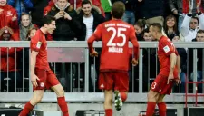 Los jugadores del Bayern Munich celebran una anotación