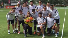Jugadores de Tigres en las instalaciones de Coapa