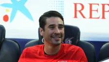 Guillermo Ochoa, en la banca del Málaga