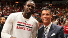 Luol Deng posa junto a CR7
