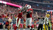 David Johnson celebra un touchdown