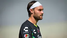 Gerardo Lugo durante un amistoso de Veracruz