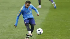 Neymar en entrenamiento con el Barcelona