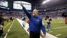 Pagano durante un partido de Potros