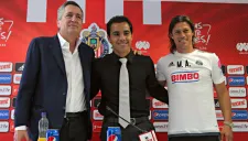 Vergara, Bravo y Almeyda en conferencia de prensa
