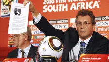 Valcke, en un evento para el Mundial de Sudáfrica