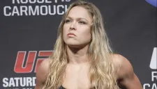 Ronda Rousey durante una ceremonia de pesaje
