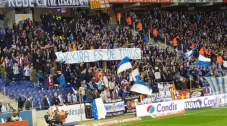 Manta de los aficionados del Espanyol asegura que &quot;Shakira es de todos&quot;