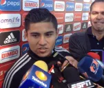 Chofis atiende a los medios de comunicación