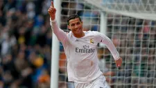 Cristiano Ronaldo, celebrando un gol con el Madrid