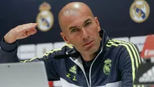 Zidane durante una conferencia de prensa