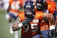 Wolfe, en un entrenamiento de Denver