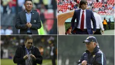 Los entrenadores de los cuatro grandes durante el C2016