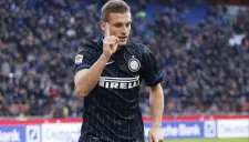Nemanja Vidic durante su estancia en el Inter