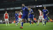 Diego Costa celebra su gol contra Arsenal