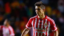 El Conejo Brizuela en un partido con Chivas