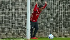 Jesús Alonso Escoboza en un entrenamiento de Tijuana