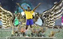 Carro alegórico del carnaval brasileño