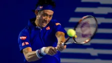 Kei Nishikori, en su debut en el Abierto Meixcano de Tenis
