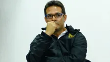 Antonio Sancho en una conferencia de prensa