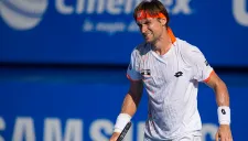David Ferrer en el partido contra Alexandr Dolgopolov