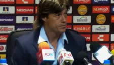 Almeyda, en conferencia de prensa al término del juego contra Dorados
