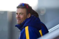 Luis Enrique en entrenamiento del Barcelona